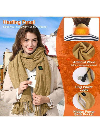 USB Heated Scarf — Three Heat Settings