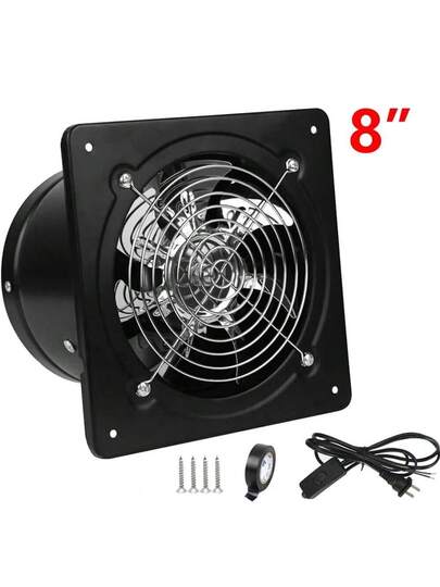 8-Inch Exhaust Fan with Backdraft Damper