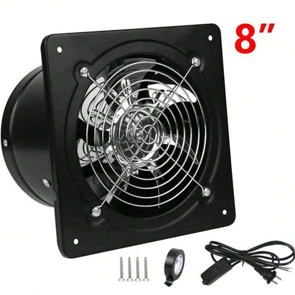 8-Inch Exhaust Fan with Backdraft Damper