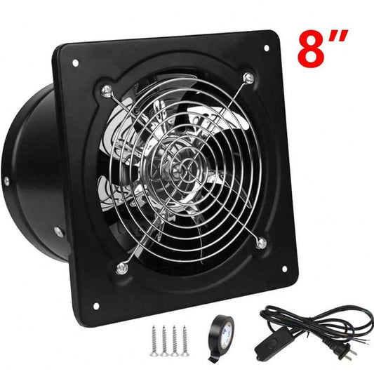 8-Inch Exhaust Fan with Backdraft Damper