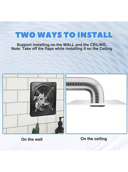 8-Inch Exhaust Fan with Backdraft Damper