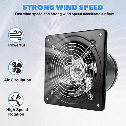 8-Inch Exhaust Fan with Backdraft Damper