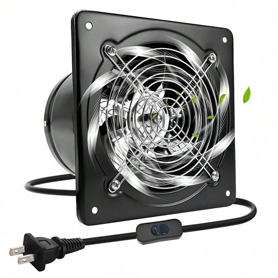 8-Inch Exhaust Fan with Backdraft Damper