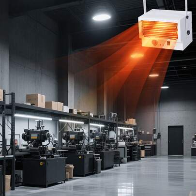 240 V Garage Heater — Wall or Ceiling Mount