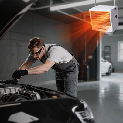 240 V Garage Heater — Wall or Ceiling Mount