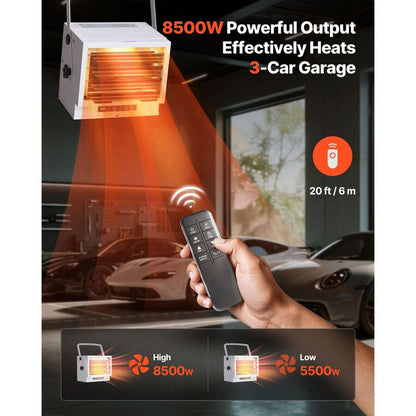 240 V Garage Heater — Wall or Ceiling Mount