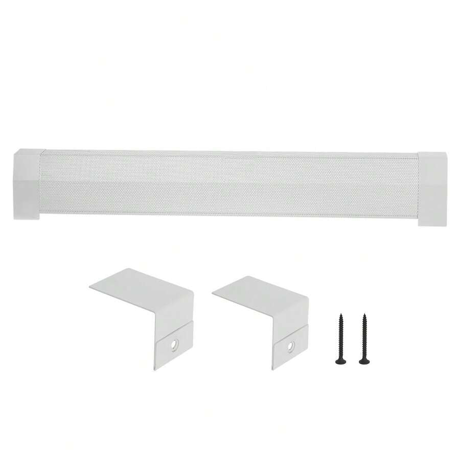 White Steel Baseboard Cover — Front Panel