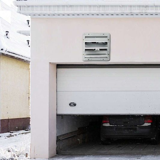 Wall-Mount Shutter Exhaust Fan — Four Sizes