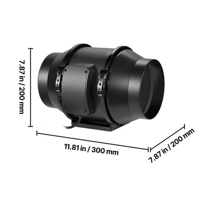 Inline Duct Fan — Size & Kit Options