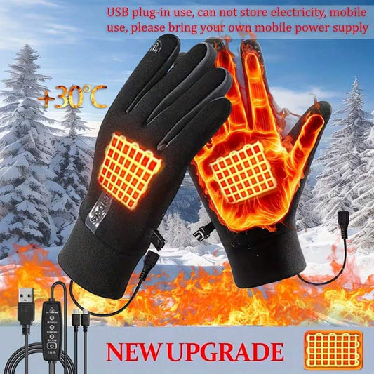 USB Heated Gloves — Touchscreen Design