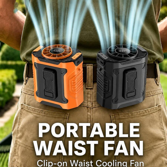 Wearable Waist & Neck Fan — Five Speeds