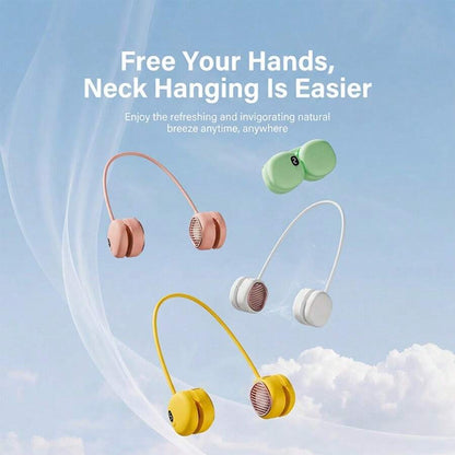 Neck-Worn Personal Fan — Adjustable Speed