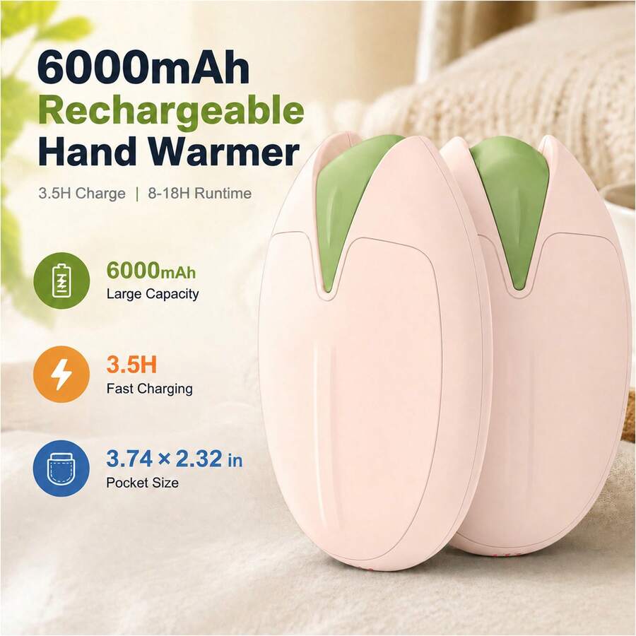 Rechargeable Hand Warmers — Pair
