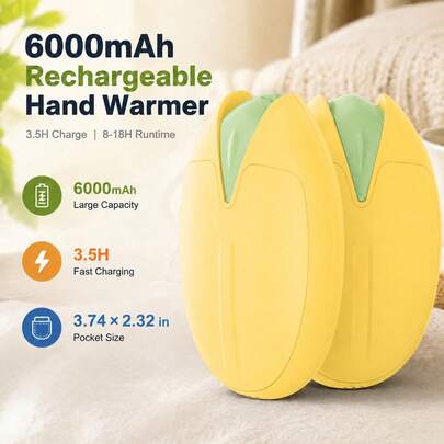 Rechargeable Hand Warmers — Pair