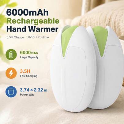 Rechargeable Hand Warmers — Pair